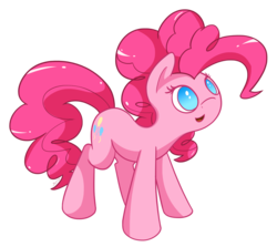 Size: 1626x1451 | Tagged: safe, artist:flamevulture17, pinkie pie, g4, cute, diapinkes, female, looking up, open mouth, simple background, smiling, solo, transparent background