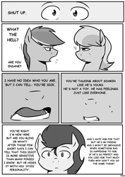 Size: 4961x6992 | Tagged: safe, artist:lrusu, rainbow dash, soarin', oc, pony, comic:rainbow crush, g4, absurd resolution, comic