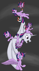 Size: 1124x2017 | Tagged: safe, artist:fimflamfilosophy, twilight sparkle, alicorn, pony, g4, butt, final fantasy, final fantasy vi, final form, kefka palazzo, monster, monument to non-existence, plot, statue of the gods, twilight sparkle (alicorn)