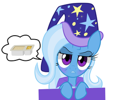 Size: 3809x3073 | Tagged: safe, artist:lovehtf421, trixie, pony, unicorn, g4, crackers, cute, female, food, high res, mare, peanut butter, peanut butter crackers, simple background, solo, that pony sure does love peanut butter crackers, white background