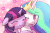 Size: 750x500 | Tagged: safe, artist:lumineko, princess celestia, twilight sparkle, alicorn, pony, lumineko's nuzzling princesses, g4, :t, animated, blushing, colored pupils, crown, cute, cutelestia, eyes closed, female, floppy ears, flower, gif, hnnng, hug, jewelry, lumineko is trying to murder us, non-consensual nuzzling, nuzzling, one eye closed, open mouth, regalia, rubbing, smiling, snuggling, surprised, twiabetes, twilight sparkle (alicorn), weapons-grade cute