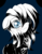 Size: 5100x6600 | Tagged: dead source, safe, artist:an-m, oc, oc only, oc:aryanne, earth pony, pony, absurd resolution, blood, clothes, darkness, female, looking at you, monochrome, neo noir, partial color, pony oc, shadow, solo, uniform