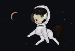 Size: 2128x1436 | Tagged: safe, artist:marsminer, oc, oc only, oc:keith, astronaut, solo, space, spacesuit