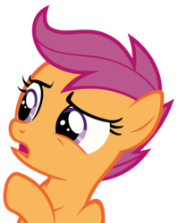 Size: 3000x3769 | Tagged: safe, artist:sollace, scootaloo, pony, g4, on your marks, .svg available, female, high res, open mouth, show accurate, simple background, solo, transparent background, vector