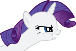 Size: 4966x3337 | Tagged: safe, artist:crimson, rarity, g4, look before you sleep, absurd resolution, angry, female, nose wrinkle, simple background, solo, transparent background, vector