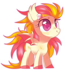 Size: 3152x3389 | Tagged: safe, artist:sorasku, oc, oc only, bat pony, pony, colored pupils, female, high res, mare, simple background, solo, transparent background