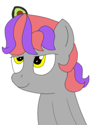 Size: 1200x1600 | Tagged: safe, artist:toyminator900, oc, oc only, oc:dee valerie, pony, avocado, food, simple background, solo, transparent background