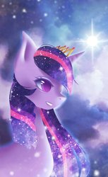 Size: 600x983 | Tagged: safe, artist:xvivido, twilight sparkle, alicorn, pony, g4, female, solo, starry mane, stars, twilight sparkle (alicorn)