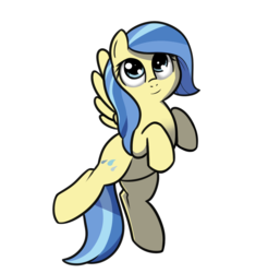 Size: 1265x1283 | Tagged: safe, artist:neuro, sunshower, pegasus, pony, g4, flying, simple background, solo, transparent background