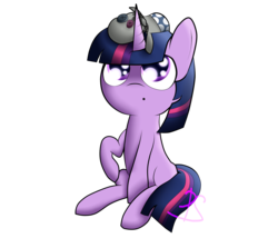 Size: 7000x6000 | Tagged: safe, artist:lyres-art, smarty pants, twilight sparkle, pony, unicorn, g4, :o, absurd resolution, doll, female, filly, open mouth, simple background, solo, toy, transparent background, younger