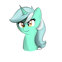 Size: 1024x1024 | Tagged: safe, artist:lyres-art, lyra heartstrings, pony, unicorn, g4, bust, female, portrait, simple background, smiling, solo, transparent background