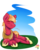 Size: 4000x5000 | Tagged: safe, artist:php37, big macintosh, earth pony, pony, g4, absurd resolution, lying down, male, resting, simple background, solo, stallion, sun bathing, transparent background
