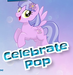 Size: 602x615 | Tagged: safe, oc, oc only, oc:celebrate pop, pegasus, pony, g4, my little pony: the movie, flower, flower in hair, mlp movie pony maker, solo