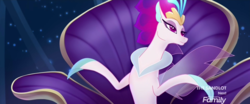 Size: 1920x800 | Tagged: safe, screencap, queen novo, seapony (g4), g4, my little pony: the movie, bored, bubble, caption, crown, discovery family logo, eyebrows, eyelashes, eyeshadow, female, fin wings, fins, image macro, jewelry, logo, makeup, ocean, purple eyes, queen, queen novo is not amused, raised eyebrow, reaction image, regalia, seaquestria, seriously, shrug, sitting, solo, swimming, teeth, text, throne, throne room, unamused, underwater, water, wings