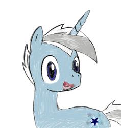 Size: 524x553 | Tagged: safe, artist:devanarcher101, oc, oc only, oc:infinity star, pony, unicorn, male, solo