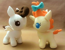Size: 4577x3567 | Tagged: safe, artist:kittysplushies, pound cake, pumpkin cake, pegasus, pony, g4, absurd resolution, bow, colt, duo, female, filly, hair bow, irl, male, photo, plushie, siblings