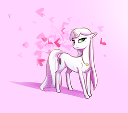 Size: 1600x1422 | Tagged: safe, artist:replacer808, oc, oc only, oc:paper lady, pony, unicorn, abstract background, female, mare, solo