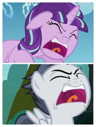 Size: 3106x4096 | Tagged: safe, screencap, rumble, starlight glimmer, pegasus, pony, g4, marks and recreation, the cutie re-mark, colt, comparison, faic, male, s5 starlight