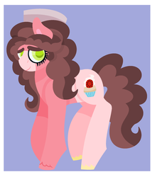 Size: 1024x1159 | Tagged: safe, artist:chaserofthelight99, oc, oc only, oc:rubellite daniel pie, earth pony, pony, offspring, parent:pinkie pie, parent:trouble shoes, parents:trouble pie, solo