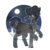 Size: 1000x1000 | Tagged: safe, artist:twinkepaint, oc, oc only, oc:kama, pegasus, pony, clothes, female, mare, moon, raised hoof, scarf, simple background, snowman, socks, solo, transparent background, unshorn fetlocks