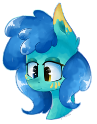 Size: 1403x1797 | Tagged: safe, artist:wintersnowy, oc, oc only, pegasus, pony, art trade, bust, portrait, simple background, solo, transparent background