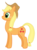 Size: 2200x3002 | Tagged: safe, artist:mfg637, applejack, earth pony, pony, g4, female, fixed, hat, high res, long neck, simple background, solo, transparent background, vector