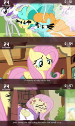 Size: 854x1440 | Tagged: safe, screencap, fluttershy, twirly, breezie, cinemare sins, g4, hurricane fluttershy, it ain't easy being breezies, unnamed breezie, unnamed character