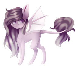 Size: 1024x916 | Tagged: safe, artist:hyshyy, oc, oc only, oc:mica, bat pony, pony, female, mare, simple background, solo, transparent background