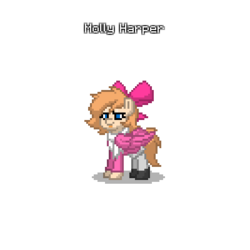 Size: 400x400 | Tagged: safe, pony, pony town, cute, final destination (franchise), final destination 5, molly harper, new hairstyle, ponified, simple background, solo, transparent background