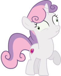 Size: 1818x2271 | Tagged: safe, artist:sonofaskywalker, sweetie belle, pony, unicorn, g4, marks and recreation, derp, faic, female, filly, scrunchy face, simple background, solo, transparent background, vector