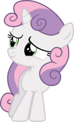 Size: 2556x4177 | Tagged: safe, artist:tomfraggle, sweetie belle, pony, unicorn, g4, female, filly, high res, simple background, smiling, solo, transparent background, vector