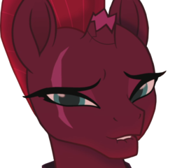 Size: 718x689 | Tagged: safe, fizzlepop berrytwist, tempest shadow, pony, g4, my little pony: the movie, bedroom eyes, broken horn, eye scar, female, horn, lip bite, looking at you, mare, scar, simple background, solo, stupid sexy tempest shadow, transparent background