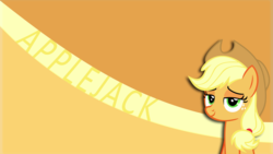 Size: 3840x2160 | Tagged: safe, artist:theevafreak, applejack, earth pony, pony, g4, the saddle row review, 4k, cowboy hat, female, hat, high res, looking at you, mare, vector, wallpaper