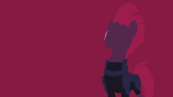 Size: 3840x2160 | Tagged: safe, artist:toastybrownpotatoes, tempest shadow, pony, unicorn, g4, my little pony: the movie, broken horn, female, high res, horn, lineless, mare, minimalist, modern art, simple background, solo, wallpaper