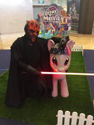 Size: 720x960 | Tagged: safe, photographer:moistdurians, twilight sparkle, alicorn, human, g4, my little pony: the movie, clothes, cosplay, costume, darth maul, irl, irl human, lightsaber, malaysia, photo, sith, star wars, twilight sparkle (alicorn), weapon