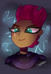Size: 324x473 | Tagged: safe, artist:colinetheneko, tempest shadow, human, g4, my little pony: the movie, female, humanized, solo