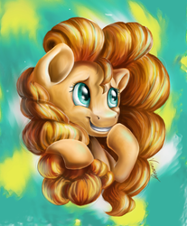 Size: 950x1147 | Tagged: safe, artist:bubblyblackbird, pear butter, g4, the perfect pear, cute, female, pearabetes, solo