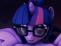 Size: 1115x844 | Tagged: safe, artist:dazzion, artist:lunalewdie, sci-twi, twilight sparkle, alicorn, anthro, g4, 3d, cropped, cute, explicit source, glasses, looking at you, sci-twilicorn, source filmmaker, twilight sparkle (alicorn)
