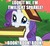 Size: 542x500 | Tagged: safe, edit, edited screencap, screencap, rarity, pony, unicorn, g4, look before you sleep, bibliovore, book, book hat, bookhorse, cute, faic, female, flanderization, golden oaks library, grin, image macro, looking up, mare, meme, mocking, mouth hold, nom, rarara, raribetes, smiling, solo, toy story