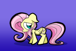 Size: 1920x1280 | Tagged: safe, artist:joeywaggoner, fluttershy, pegasus, pony, g4, female, mare, simple background, solo