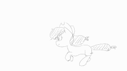 Size: 1280x720 | Tagged: safe, artist:zouyugi, applejack, earth pony, pony, g4, animated, animation test, female, frame by frame, gif, hat, jumping, running, video
