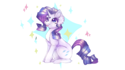 Size: 3840x2160 | Tagged: safe, artist:chocori, rarity, pony, unicorn, g4, cute, female, high res, simple background, sitting, solo, tongue out, transparent background