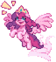 Size: 256x284 | Tagged: safe, artist:mrponiator, oc, oc only, oc:marker pony, alicorn, pony, 4chan, alicornified, flying, gif, non-animated gif, open mouth, pixel art, race swap, simple background, smiling, solo, this will end in boops, transparent background
