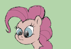 Size: 720x499 | Tagged: safe, artist:smirk, pinkie pie, g4, animated, blinking, female, frame by frame, gasp, gif, ms paint, simple background, squigglevision