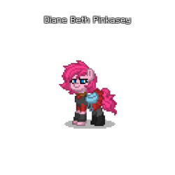 Size: 400x400 | Tagged: safe, pinkie pie, earth pony, pony, pony town, g4, clothes, crossover, jo-beth casey, timesplitters