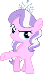 Size: 2773x4739 | Tagged: safe, artist:tomfraggle, diamond tiara, earth pony, pony, g4, female, filly, high res, simple background, smiling, solo, tiara, transparent background, vector