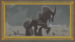 Size: 1920x1080 | Tagged: safe, screencap, pony of shadows, g4, shadow play, darkness, frame, journal, male, shadow, solo