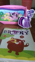 Size: 3264x1836 | Tagged: safe, fluttershy, twilight sparkle, alicorn, pony, g4, female, mare, pencil case, twilight sparkle (alicorn)