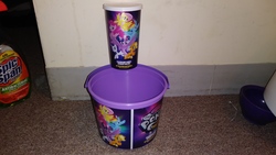 Size: 4160x2340 | Tagged: safe, g4, my little pony: the movie, bowl, cup, food, popcorn, theater