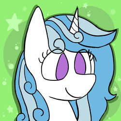Size: 1064x1064 | Tagged: safe, artist:neonhuo, oc, oc only, oc:melodia, pony, unicorn, bust, female, mare, portrait, solo